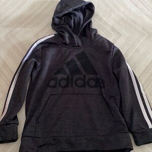 Adidas Boys Front Pocket Hooded Sweatshirt